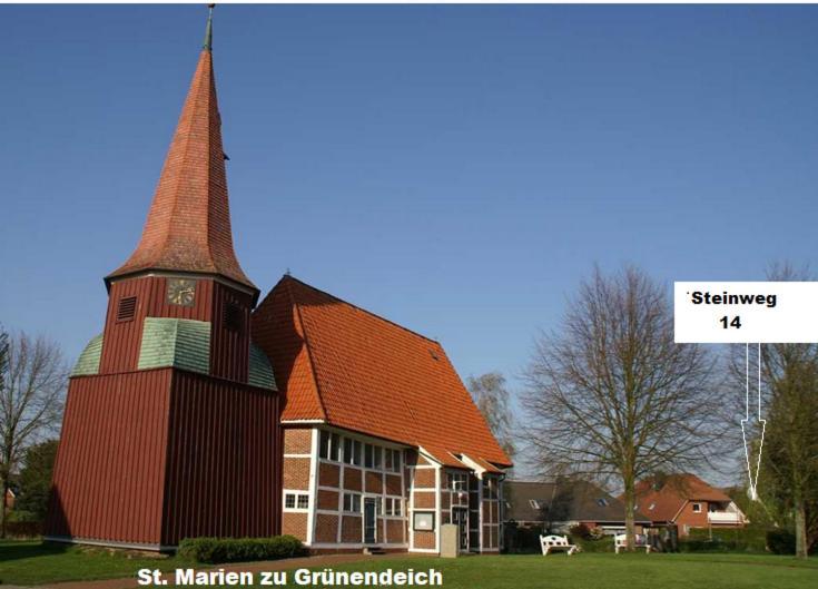 Wohnen Im Alten Land Gruenendeich Bagian luar foto